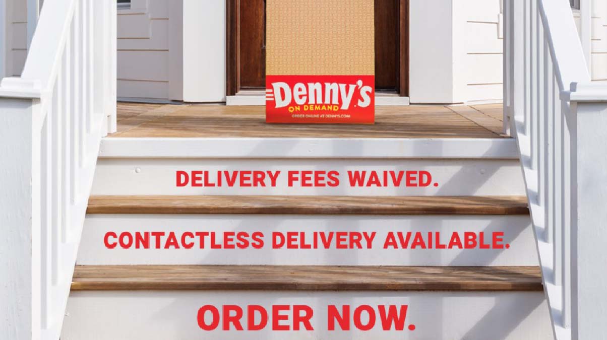 Picture of steps to a house with Denny's options